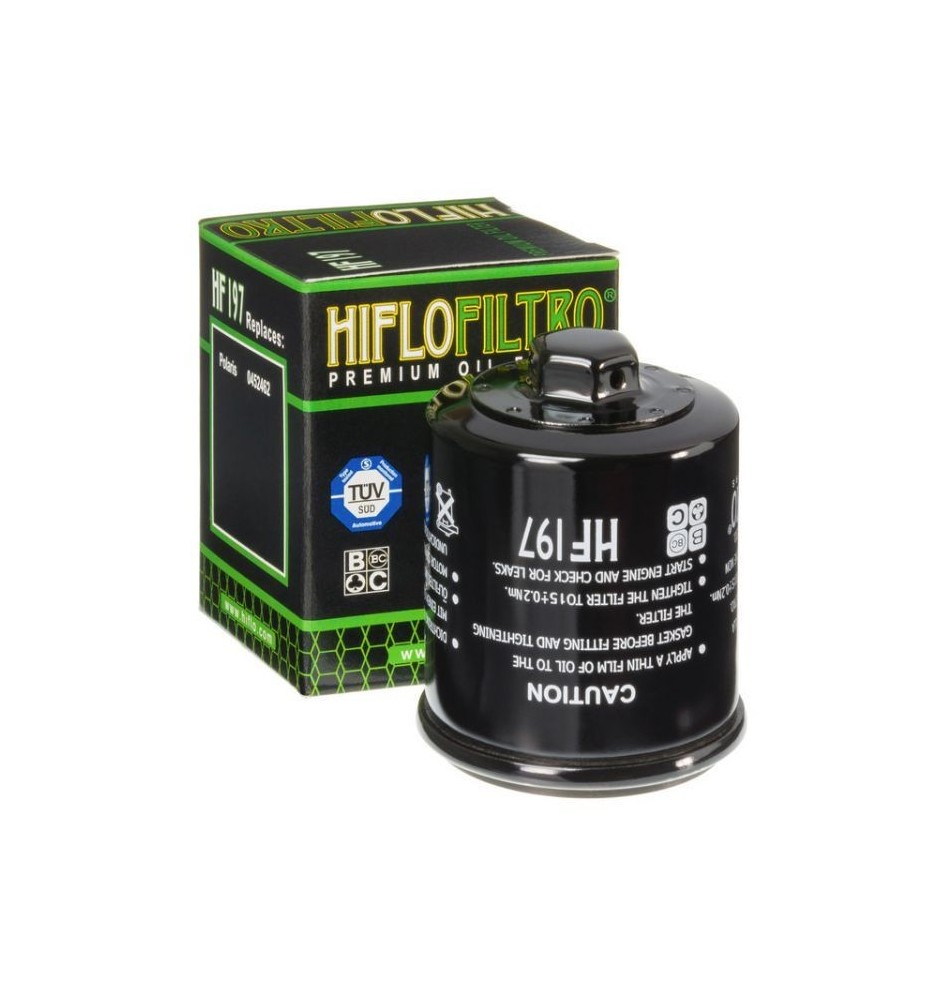 Filtr oleju HifloFiltro HF197 do Hyosung MS3 125, MS3 250 / PGO G-Max 125, T-Rex 125, T-Rex 150, X-Hot 125 / Polaris Phoenix 200