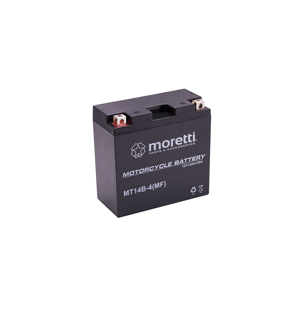 Akumulator żelowy AGM Moretti MT14B Moretti 12V, 12Ah (odpowiednik YT14B)