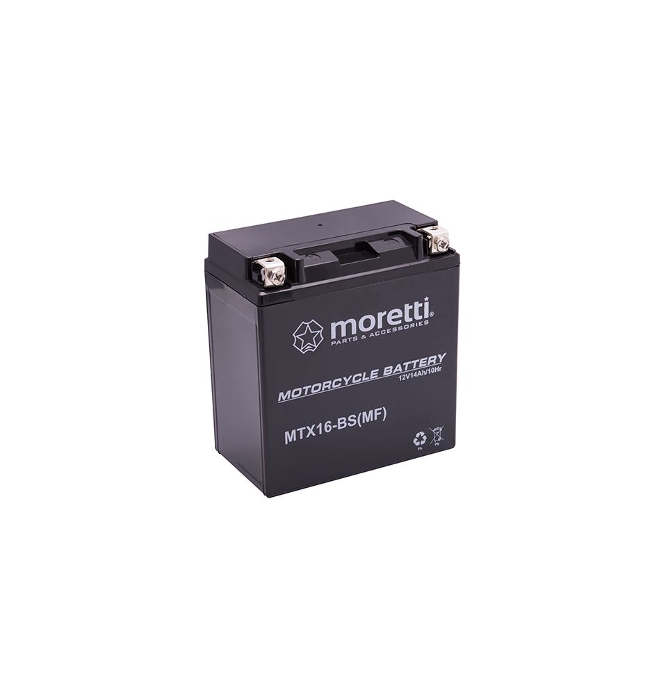 Akumulator żelowy AGM Moretti MTX16 12V 14Ah (odpowiednik YTX16-BS)