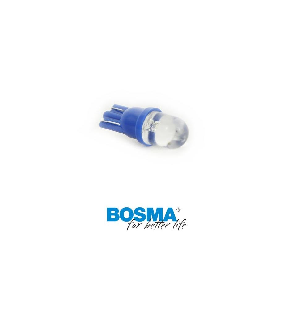 Żarówka LED Bosma 12V T10 niebieska