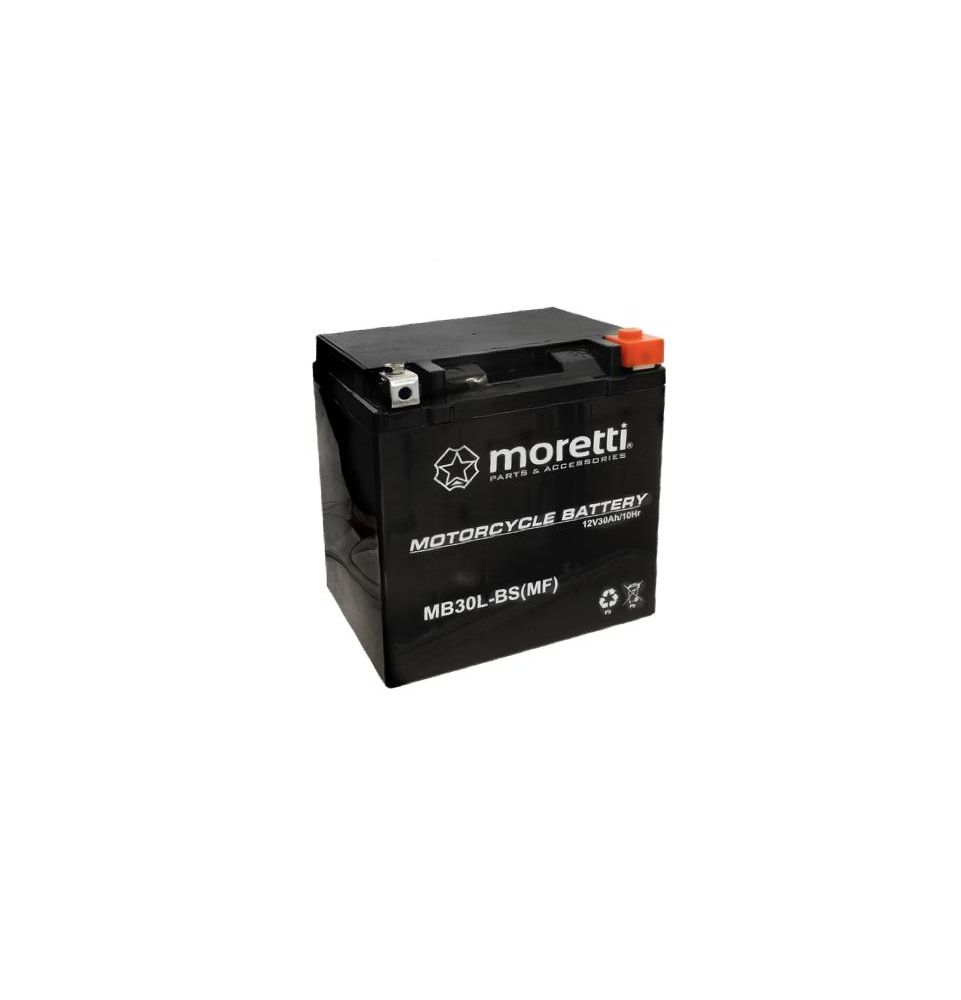 Akumulator żelowy AGM Moretti (Gel) MB30L-BS 12V 30Ah