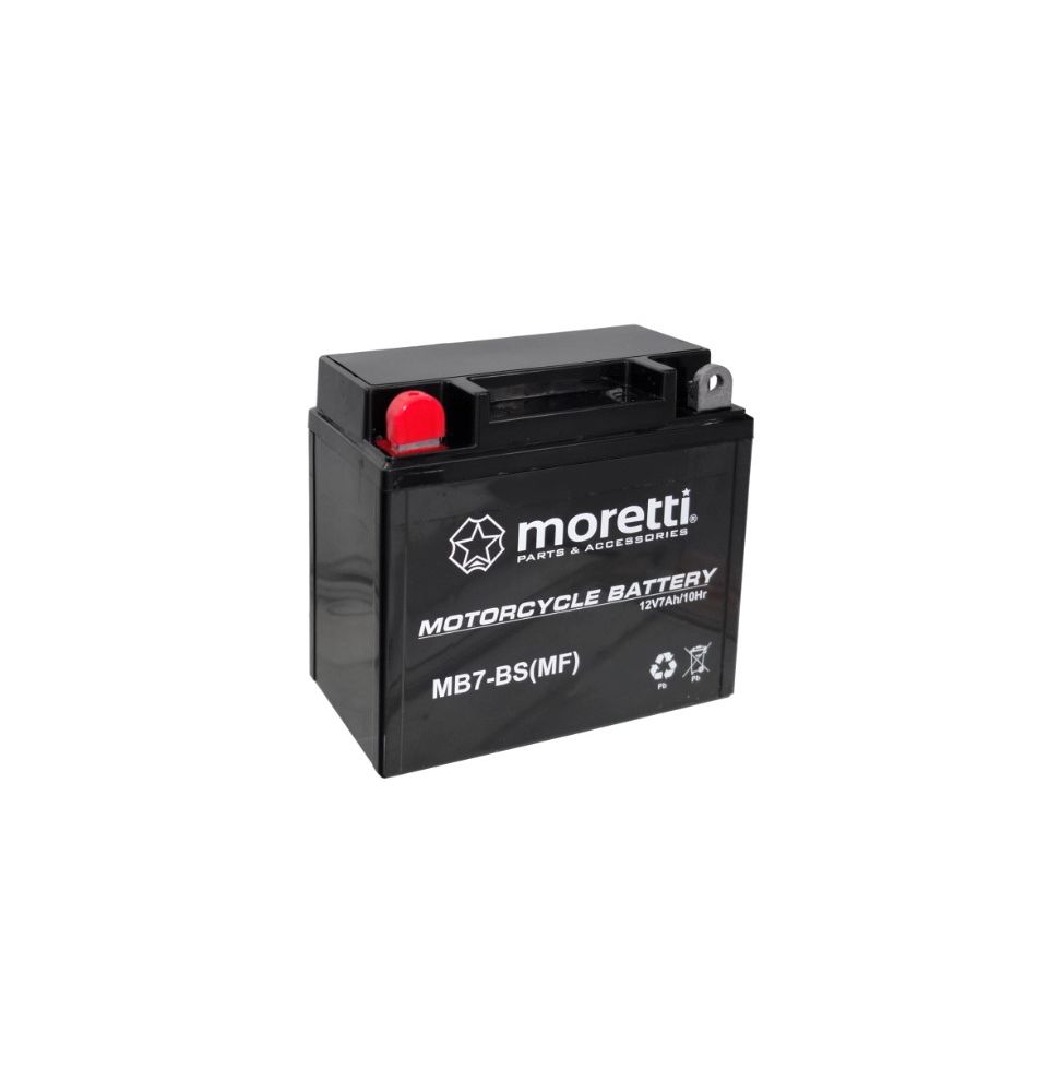 Akumulator żelowy AGM Moretti MB7-BS 12V 7Ah (Odpowiednik Yuasa YB7-BS)