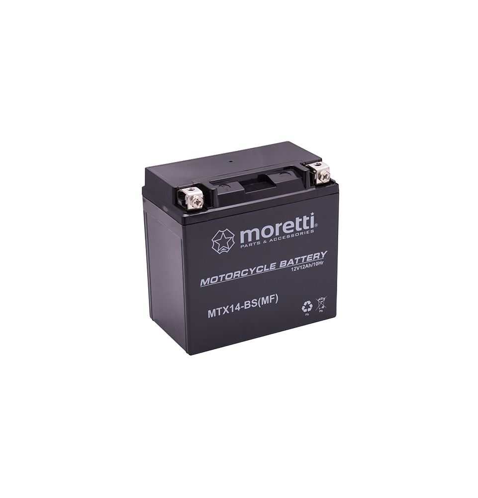Akumulator żelowy AGM Moretti MTX14-BS 12V 12Ah (odpowiednik YTX14-BS)