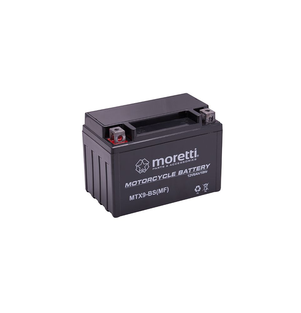 Akumulator żelowy AGM Moretti MTX9-BS 12V 8Ah (odpowiednik YTX9-BS)