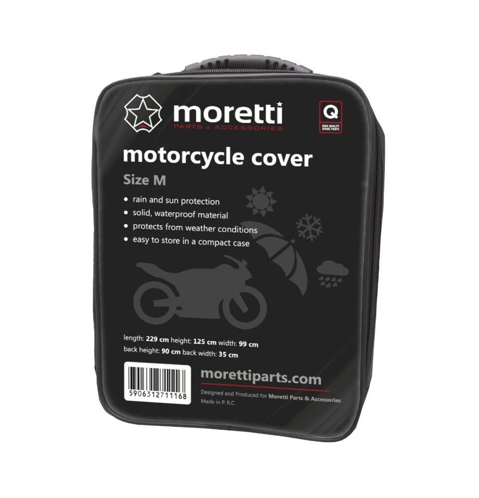 Pokrowiec na motocykl M 229x125x92 cm Moretti