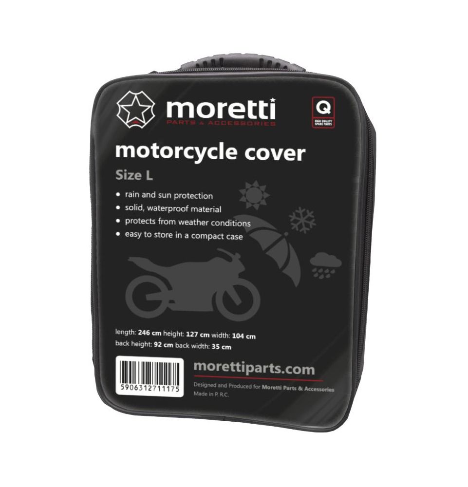 Pokrowiec na motocykl L 246x127x93 cm Moretti