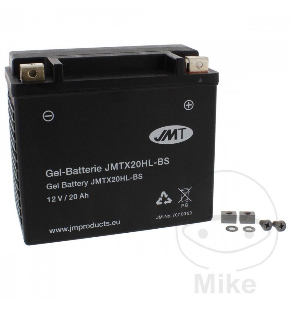 Akumulator żelowy JMT JMTX20HL-BS 12V 20Ah (odpowiednik Yuasa YTX20HL-BS)