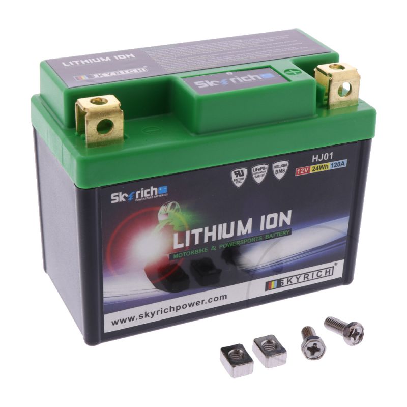 Akumulator litowo-jonowy HJ01 Skyrich Li- Ion z wskaźnikiem i zabezpieczeniem przeładowania