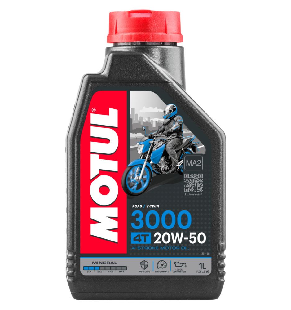 Olej silnikowy mineralny 4T Motul 3000 Mineral 20W50 1L (107318)