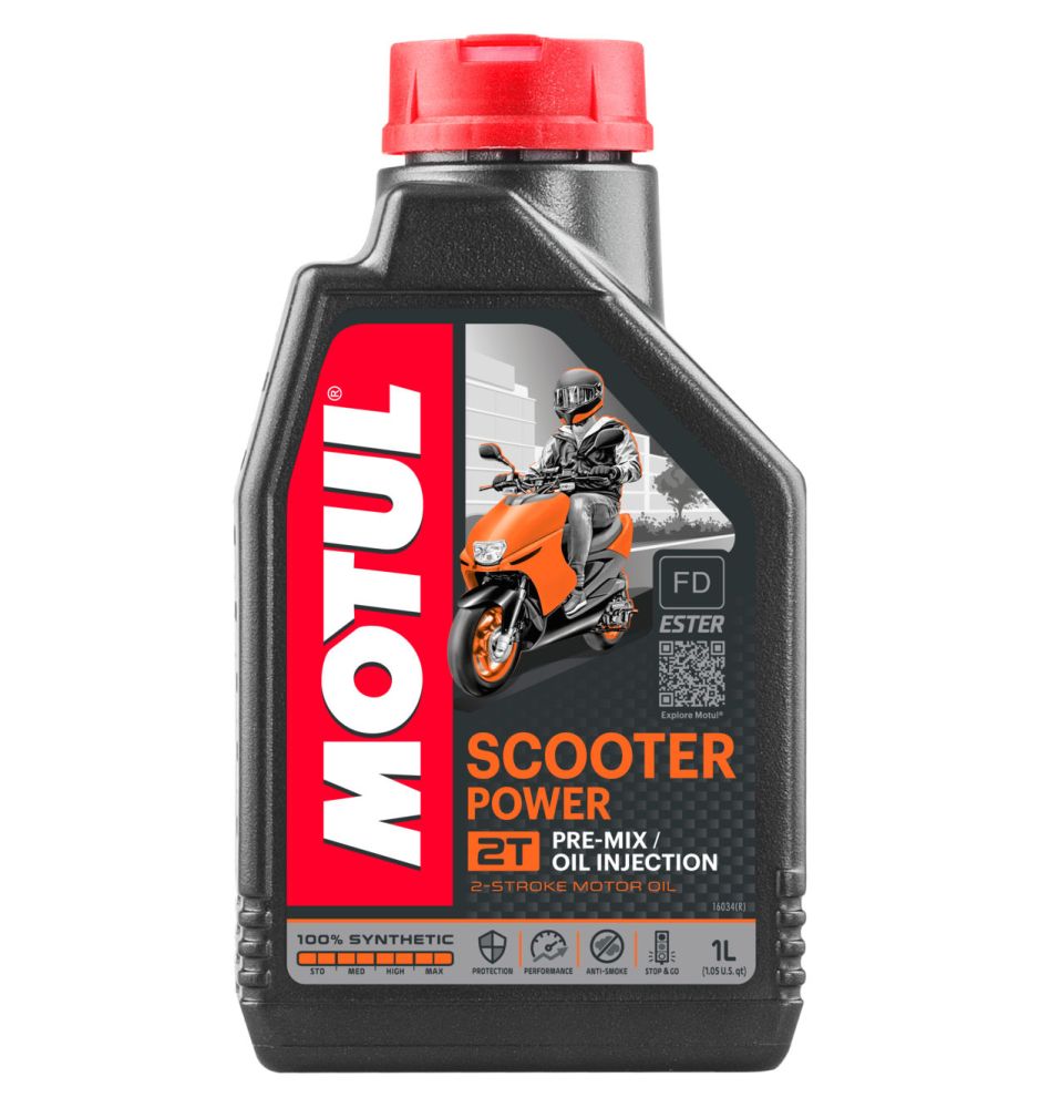 Olej silnikowy syntetyczny 2T Motul Scooter Power 2T 1L (105881)
