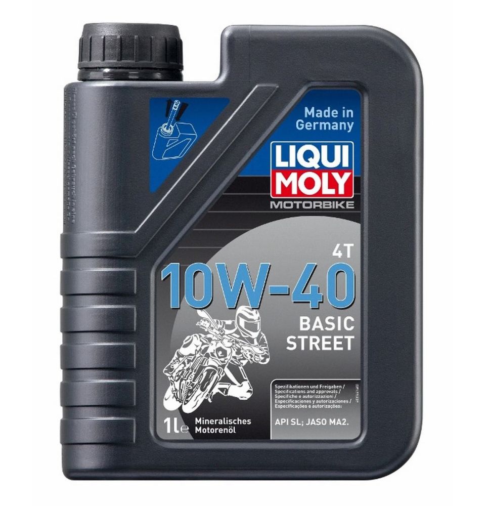 Olej silnikowy mineralny 4T Liqui Moly Motorbike 4T 10W-40 Basic Street 1L (3044)