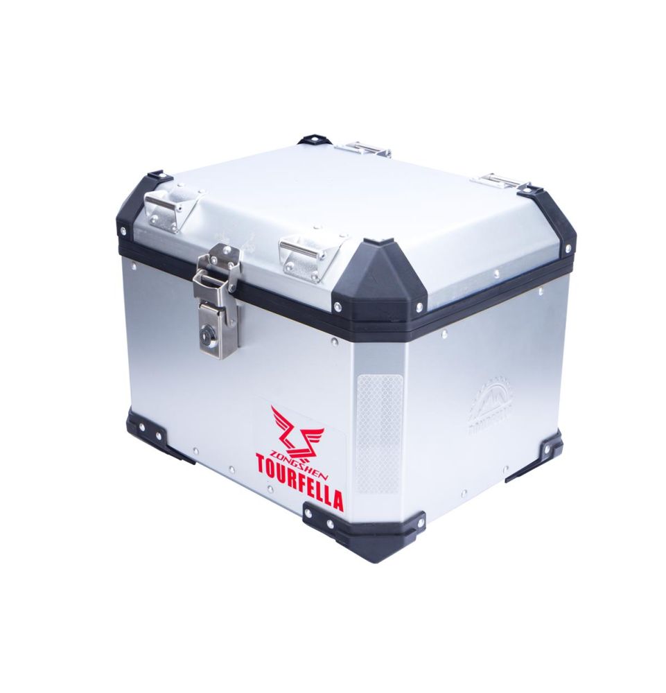 Kufry aluminiowe z wspornikamii Romet ADV 250 (zestaw)