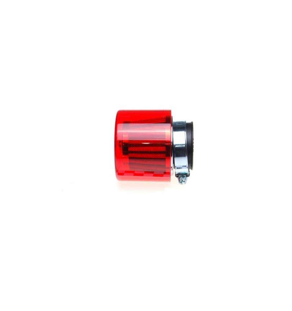 Filtr powietrza stożkowy 38mm KM101M1 osłona plastikowa czerwona