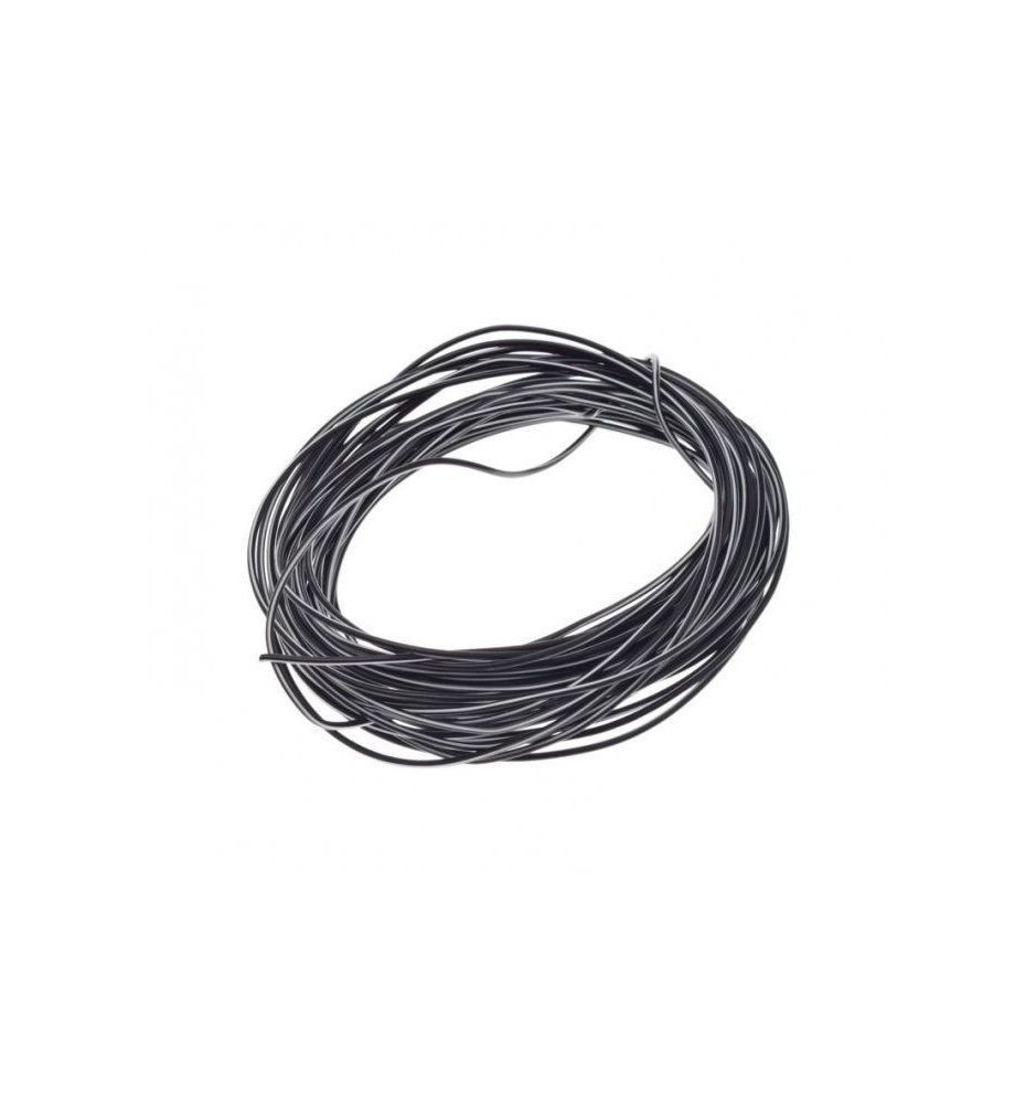 Przewód instalacji, wiązki elektrycznej 0,5mm czarny/biały (cena za metr)