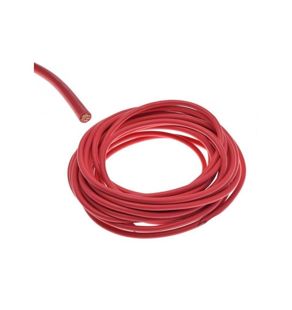Przewód instalacji, wiązki elektrycznej 16,00mm czerwony (cena za metr)